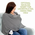 thumbnail image 2 of Baby Nursing Cover & Nursing Poncho - Multi Use Cover for Baby Car Seat Canopy, Shopping Cart Cover, Stroller Cover, 360° Full Privacy Breastfeeding Coverage, Baby Shower Gifts for Boy&Girl, 2 of 6