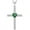 05-emerald-May, variant on Cross Necklace 925 Sterling Silver Religious Pendant for Women Heart Shaped Created Sapphire September Birthstone Jewelry Gifts