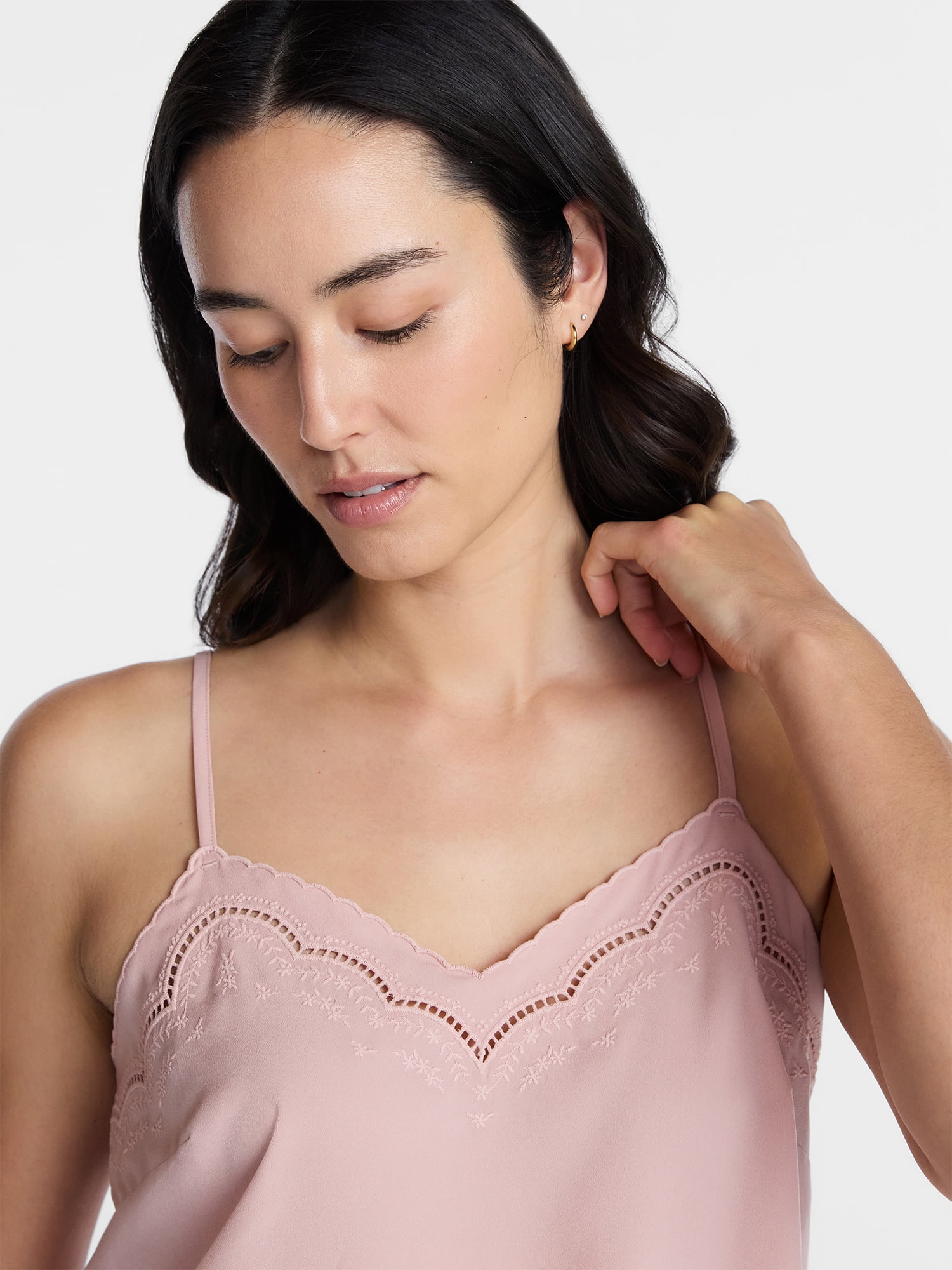 Time and Tru Embroidered Cami, Size XS-XXXL