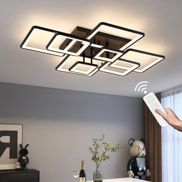 Lámpara de techo Shine LUEST 100 W regulable con control remoto, 99,8 cm x 80 cm, 110 V