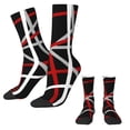 thumbnail image 2 of Stockings Abstract lines Custom Elegant Socks Autumn Anti Bacterial Socks Women Men Runni, 2 of 7