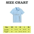 thumbnail image 2 of Zfeel Kids Short Sleeve Polo Shirt, Button Closure Comfort Fabric Dailywear Tee, Light Blue, XS, 2 of 5