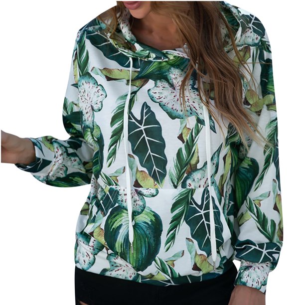 Blusa informal con bolsillo de manga larga y estampado de moda para mujer Pompotops gfhjh6880
