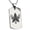 Silver, variant on Stainless Steel Mizuno Samurai Crest Engraved Dog Tag Pendant Necklace