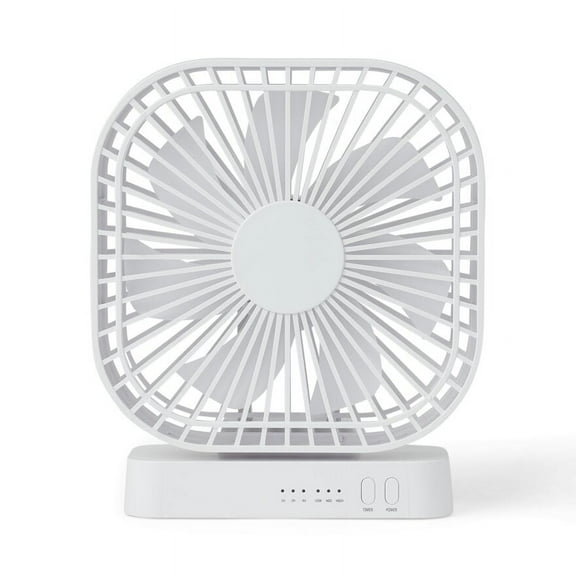 Medline Fan, Portable, 3-Speed, 5 Inches, Battery, White