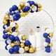 thumbnail image 1 of Royal Blue Gold Balloons Garland Arch Kit, Royal Blue Metallic Gold White Balloons with Star Foil Balloons for Graduation Birthday Baby Shower, 1 of 4