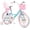 Pink&Blue, variant on ACEGER 14 Inch Girls Bike with Basket, Training Wheels, Doll Seat, Purple Kids Bicycle for Ages 3-5