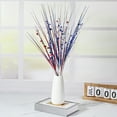 thumbnail image 4 of LHNFT 4th of July Stems Picks for Vase Filler Artificial Patriotic Red White and Blue Branches with Stars Foil Table Centerpieces for Independence Day Memorial Day Party Supplies Home Decor, 4 of 6