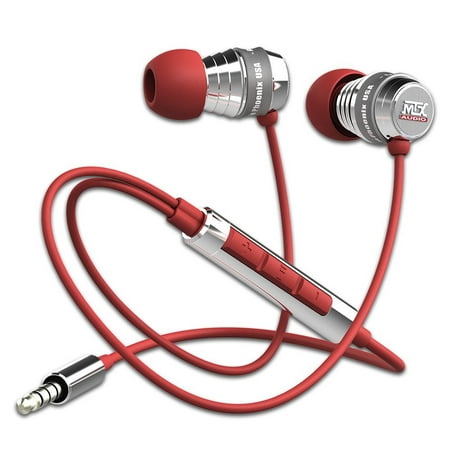 MTX Audio IX2-Red Street Audio In Ear Acoustic Monitors - (The Best Custom In Ear Monitors)