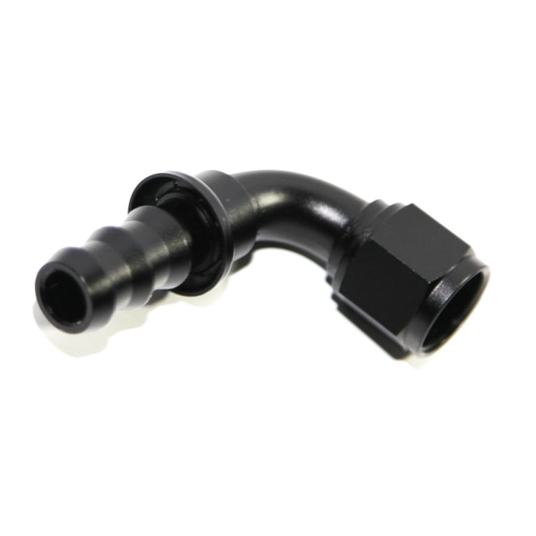 BLACK AN10 10AN AN-10 Female To Female 180 Degree U Shape Swivel Fitting Adapter 1008011