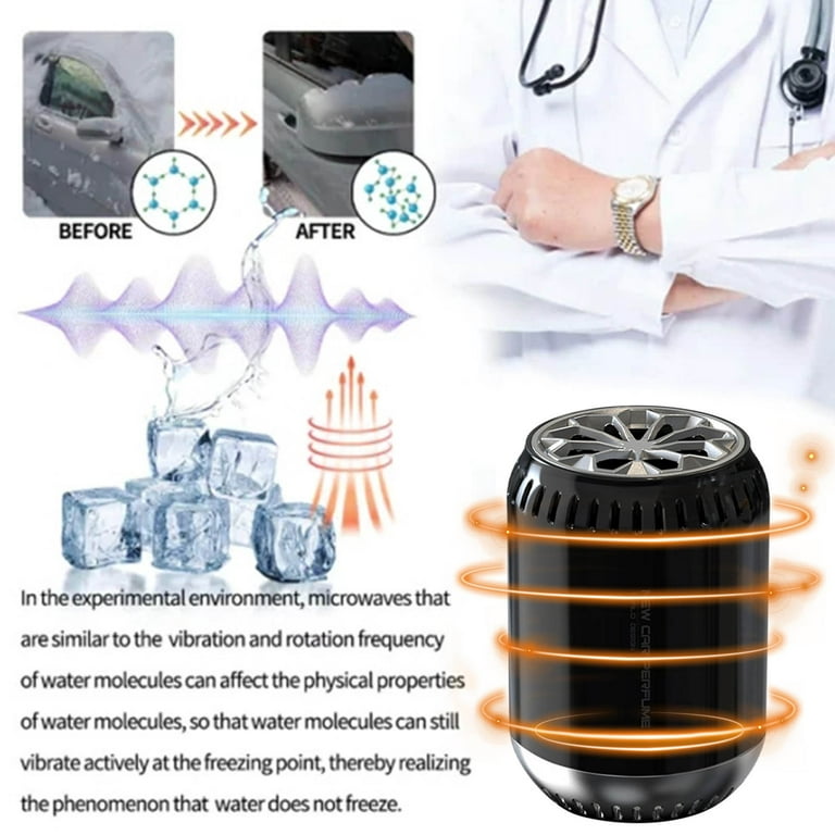 Rdeuod Bikenda Electromagnetic Molecular Interference Antifreeze Snow  Removal Instrument, Vehicle Microwave Molecular Deicing Instrument, Car  Defroster,Car Diffusers for Essential Oils for Cars 