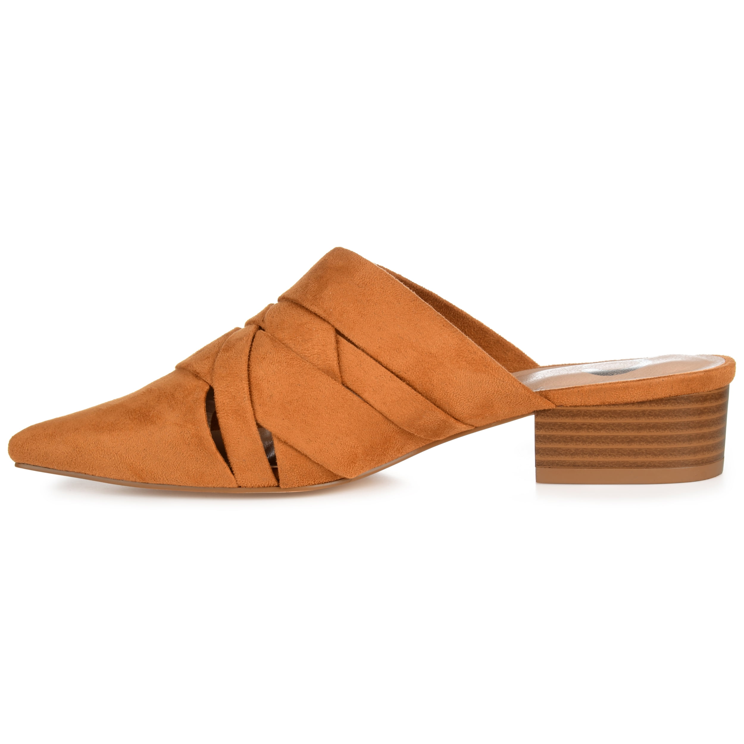 Journee Womens Kalida Slip On Pointed Toe Mules Flats
