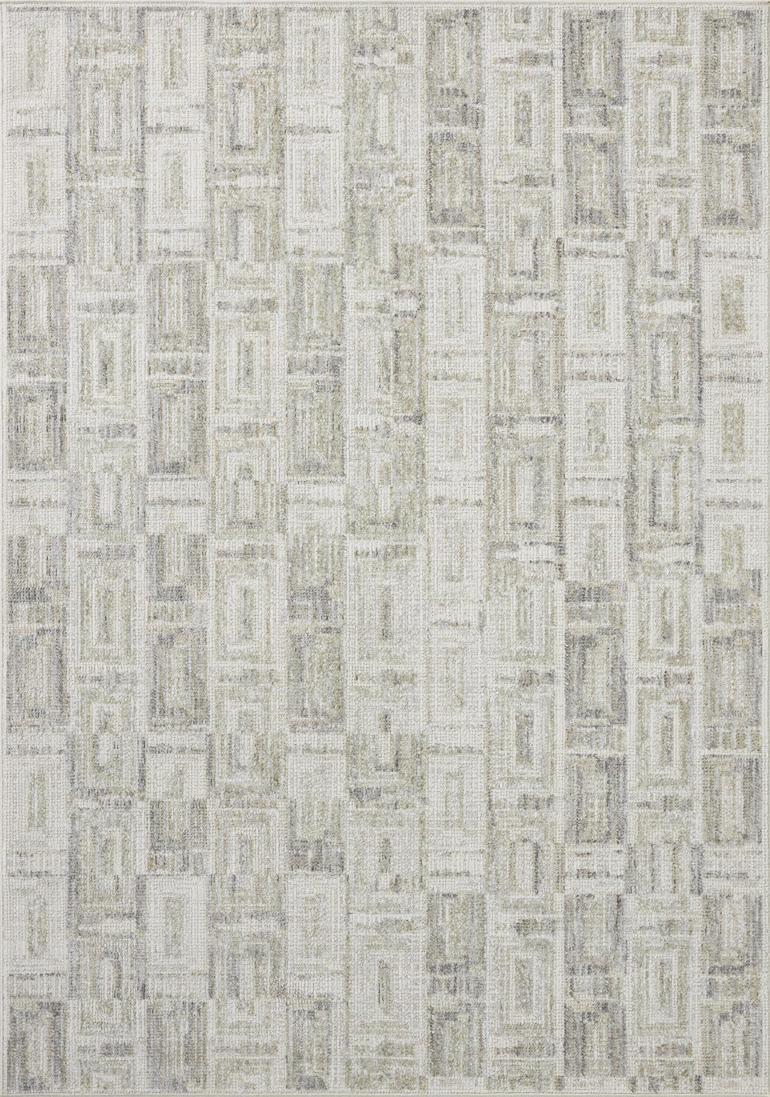 Loloi Roxie Bone / Sage 2'-7" x 15'-0" Area Rug
