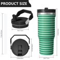 thumbnail image 4 of Modern 30oz Handheld Travel Tumbler with Handle – Double Wall Stainless Steel Insulated Cup, Flip Straw Lid, Leak-Proof & BPA-Free for Hot and Cold Drinks – Durable Coffee & Juice Mug Black, 4 of 7