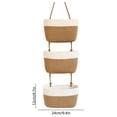 thumbnail image 4 of Txlpkdyx Cottage Core Decor 2/3 Tier Hanging Wall Storage Baskets Boho Wall Decor For Bathroom Kitchen Bedroom, 4 of 7
