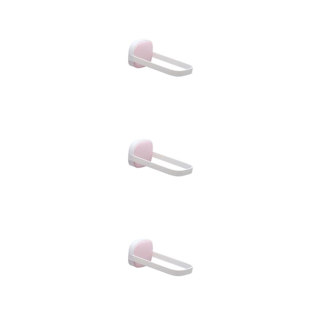 Yuarrent Perchero para ropa, organizador de almacenamiento plegable montado en la pared, soporte extraíble sin perforaciones, balcón, baño, rosa y Type1 NO1 Yuarrent CBP219722