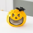 thumbnail image 3 of DAMAI Cute Halloween Candy Bowl, 4 Inch Ceramic Candle Holder Lovely Desktop Ornaments for Bedroom Living Room Table Centerpieces Halloween Party Decor (Pumpkin), 3 of 7