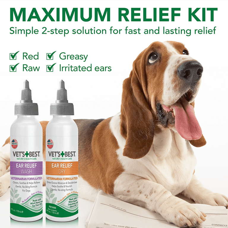 Vet's Best Dog Ear Cleaner Kit 