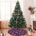 thumbnail image 7 of Sikiie Rose Flowers 30-48 inches {designName} Print Christmas Tree Skirt Snowman Xmas Tree Skirt with Edge Christmas Decorations for Holiday Party48", 7 of 7