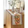 thumbnail image 5 of Table Runner 36 Inches Long for Kitchen Dining, Orange Pumpkins Fall Dresser Scarf Farmhouse, Dining Table Decorations for Wedding/Parties, Boho Thanksgiving Botanical Floral 13 x 36 In, 5 of 9