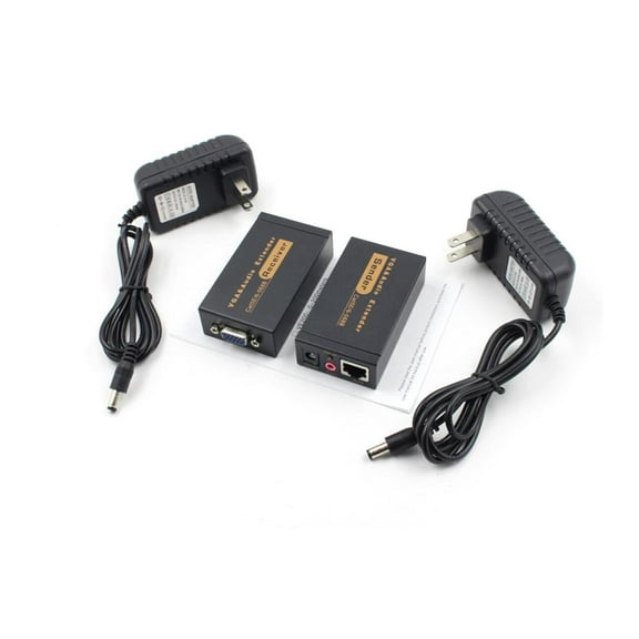 VGA Network Extender Sender   Receiver,VGA Video Extender Transmitter Receiver with Audio up to 100M RJ45 for PC 328 FT
