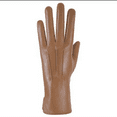 thumbnail image 6 of Genuine Leather Unlined Women Dress Gloves With Beautiful Standard Length Extended Up to 2 Inches From Wrist… Fashion Isabella glove Large  Caramel, 6 of 6