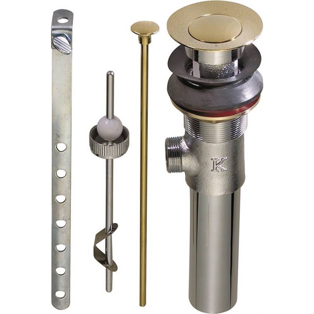 9413212,LAVATORY POPUP ASSEMBLY,MECHANICAL 2 PIECE "KEENEY BY DESIGN" Finish =Polished Brass