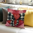 thumbnail image 3 of SHANXI Valentines Day Car Hearts Bow Decor Holiday Farmhouse Pillow Case Gifts Decoration for Home Sofa Couch 20x20in, 3 of 5