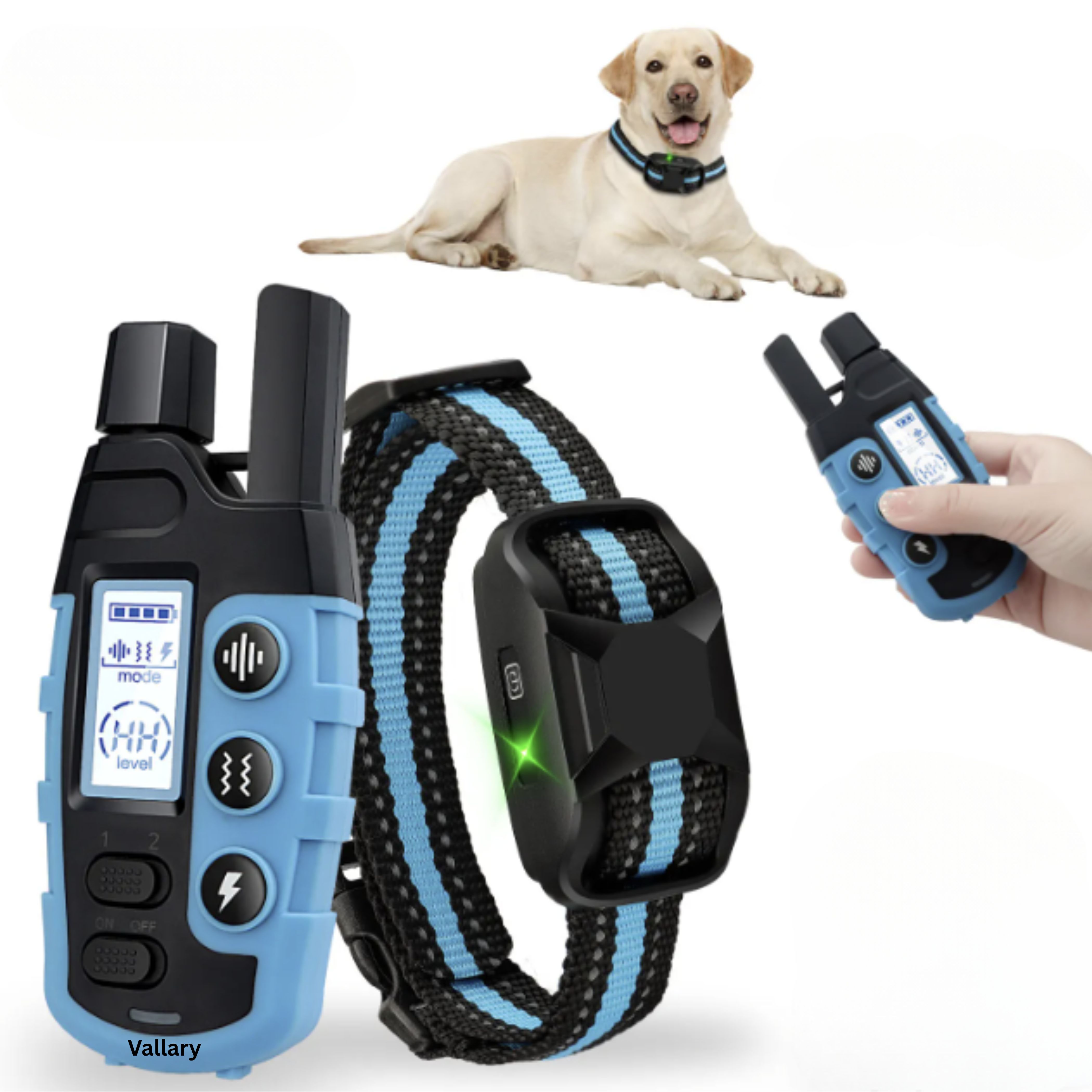 Remote Dog Training Collar – 1100 Yard Range, Beep/Vibrate/Shock (5-150 Lbs)