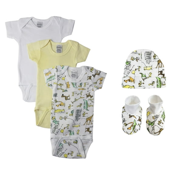 Unisex Baby 5 Pc Bodysuits