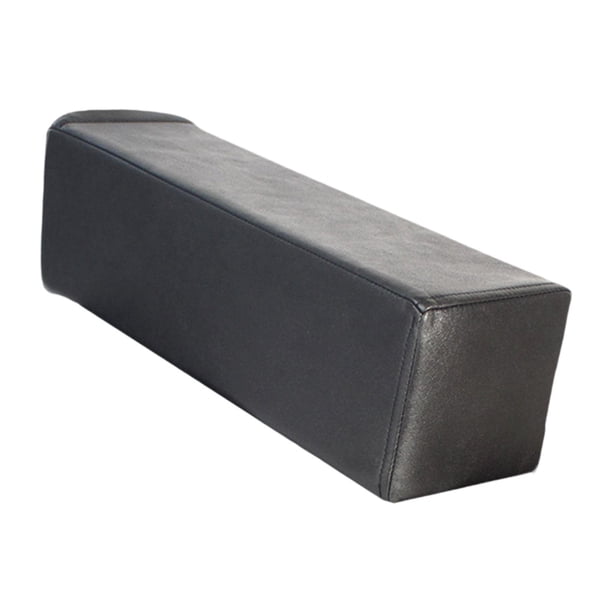Almohada para reposabrazos de sofá, cama, lectura, cabecera rectangular suave, espuma de alta densidad, reposabrazos lateral para sillón, dormitorio Negro