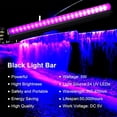 thumbnail image 2 of 2pcs Light Emitting Diode 5W UV LED Tube Black Light, 24 LEDs UV Light Bar 5V USB Port 395nm for Halloween Christmas Party Body Painting Makeup Neon D, 2 of 5