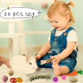 thumbnail image 4 of Chew Toys Grddaef Bunny para dientes, 20 unidades, madera de manzana y césped, 4 of 7
