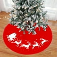 thumbnail image 2 of Antqov Soft Christmas Tree Skirt Carpet with Christmas Deers 48" Large Christmas Decor Tree Mat for Halloween Christmas Party Home Decorations, 2 of 8