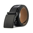thumbnail image 1 of Men‘s Solid Buckle with Automatic Ratchet Leather Belt 35mm Wide 1 3/8”, 1 of 3