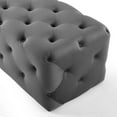 thumbnail image 5 of Modway Amour 72" Tufted Button Entryway Performance Velvet Bench in Gray, 5 of 7
