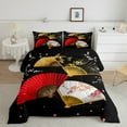 thumbnail image 2 of Erosebridal Oriental Exotic Fans Bedding Todder Comforter Set, Japanese Style Down Comforter, Reversible 2 Pieces, 2 of 8