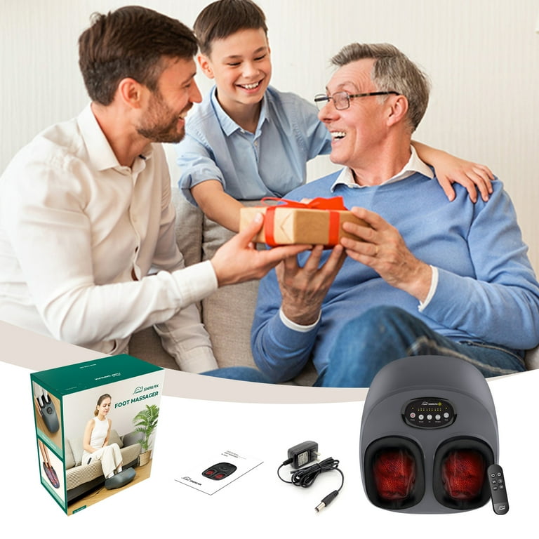 Snailax Electric Shiatsu Foot Massager with Heat Vibration Remote App Control Up to Size 12 Great Gift Walmart
