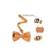 thumbnail image 3 of CORBATA DE LAZO PREATADA DE POLKA PARA HOMBRES INSPIRE CHIC DÍA DEL PADRE, CORBATAS DE BODA, NARANJA, TALLA ÚNICA, 3 of 5