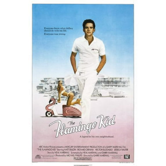 The Flamingo Kid Movie Poster 16in x 24in 16x24 Multi-Color Square Adults Western Graphic