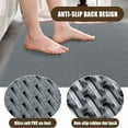 thumbnail image 4 of 58 x 32 Extra Large Shower Mat for Shower Stall Tub, Non Slip Bath Mat Bathroom Accessories, PVC Mats for Shower and Bathroom, Quick Drying, (Gray, 58"x32"), 4 of 5