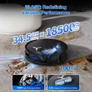 ECOVACS DEEBOT T50 MAX PRO Omni Robot Vacuum and Mop, 18,500Pa Suction, BLAST Airflow Tech, 18mm Auto-Lift
