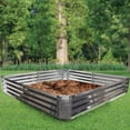 thumbnail image 3 of Dalen 4 Ft. x 4 Ft. Galvanized Steel Rustic Raised Bed Garden RRBG-4, 3 of 4