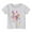 White, variant on Kiijoy Little Girl's Tshirt Butterfly Print Short Sleeved T-Shirt Summer Casual Tee Shirt