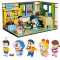 thumbnail image 1 of Bloques de construcción de micropartículas de dibujos animados Doraemon Nobita, juguete de montaje para niños, figura de Anime, regalo para niños, lindo, 1 of 5
