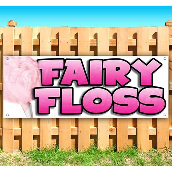 Fairy Floss 13 oz Vinyl Banner With Metal Grommets