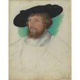 thumbnail image 2 of Circle of Lucas Cranach the Elder 15x18 Black Ornate Wood Framed Double Matted Museum Art Print Titled - Christian II of Denmark and Norway (C. 1523), 2 of 5