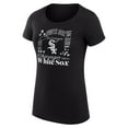 thumbnail image 2 of Women's G-III 4Her by Carl Banks Black Chicago White Sox Super-Slim Fit Lightweight Collage Team Graphic Crew Neck, 2 of 5