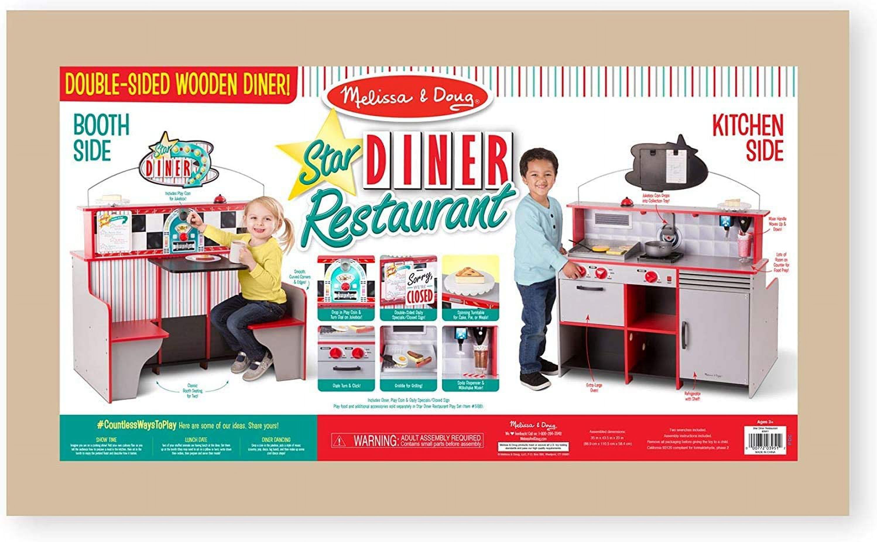 Melissa and doug hot sale deluxe star diner