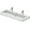 White / Glazed Underside, variant on Duravit 454120024 Vero Wall Mount Bathroom Sink with Overflow and Two Tap Platform